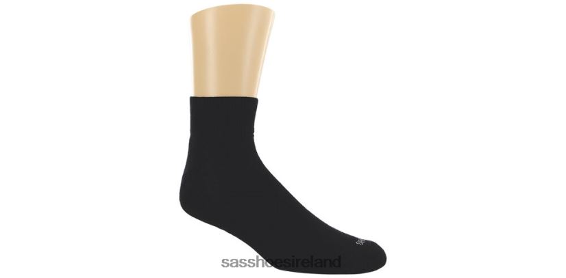 Men SAS QTR Crew Socks Cozy X88N24548 Black