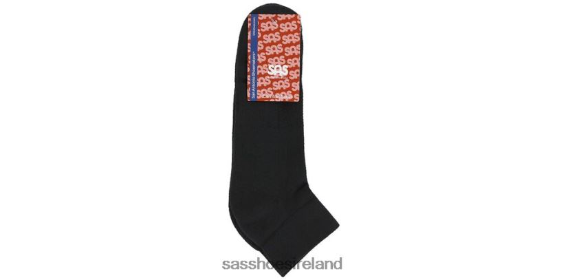 Men SAS QTR Crew Socks Cozy X88N24548 Black