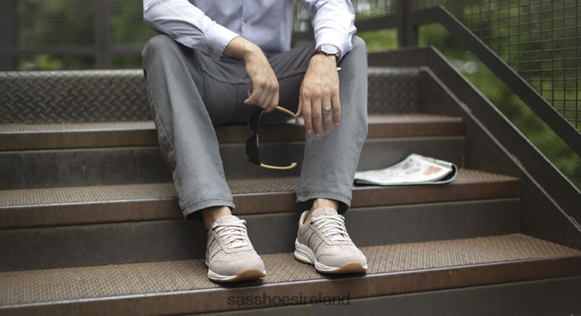 Men SAS Camino Lace Up Sneaker Energetic X88N24515 Taupe