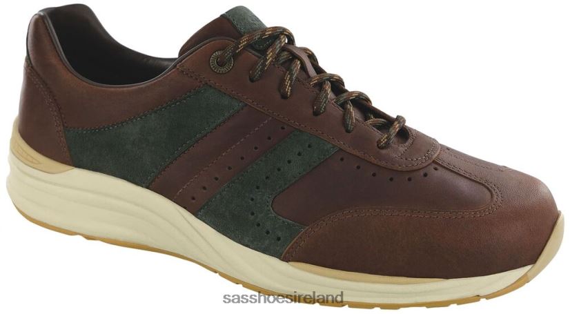 Men SAS Camino Lace Up Sneaker Energetic X88N24535 New Briar