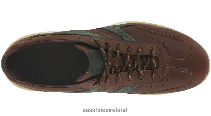 Men SAS Camino Lace Up Sneaker Energetic X88N24535 New Briar