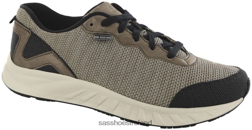 Men SAS Suprhon Non Slip Lace Up Sneaker Energetic X88N24510 Pebble