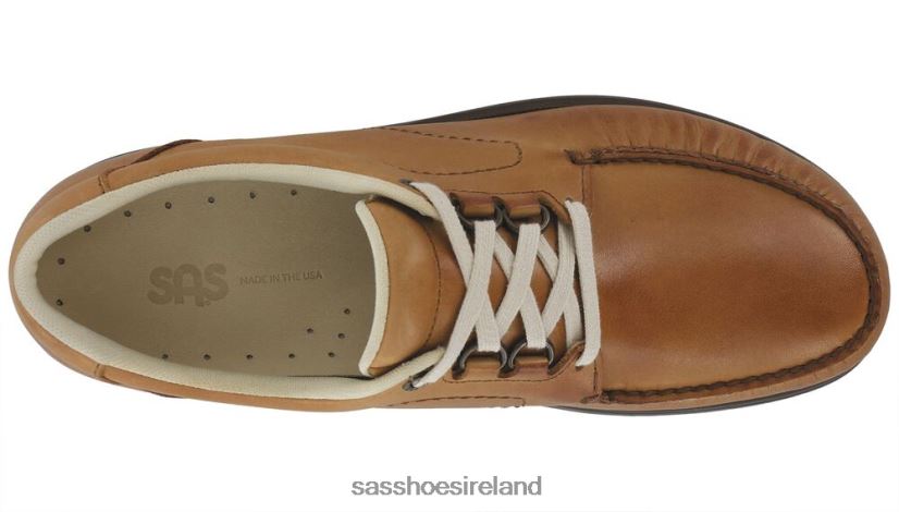 Men SAS Bout Time Lux Lace Up Loafer Versatile X88N24514 Hazel