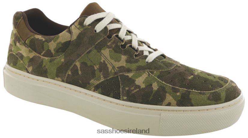 Men SAS High Street Lace Up Sneaker Versatile X88N24527 Camo