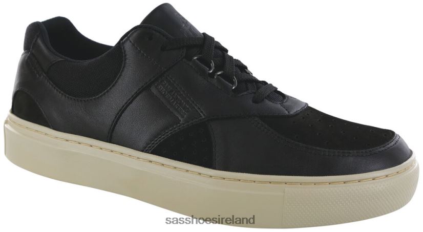 Men SAS High Street Lace Up Sneaker Versatile X88N24533 Black Ash