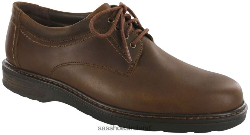 Men SAS Aden Lace Up Oxford Inspired X88N24542 Brown