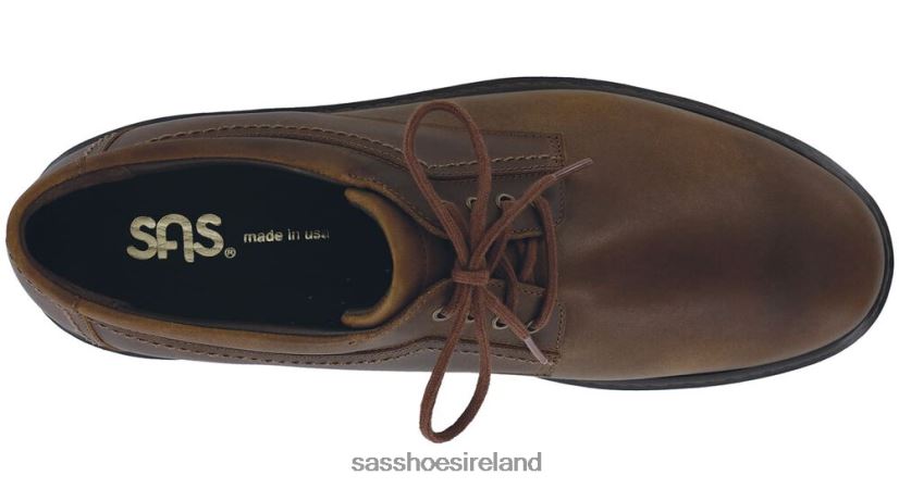 Men SAS Aden Lace Up Oxford Inspired X88N24542 Brown