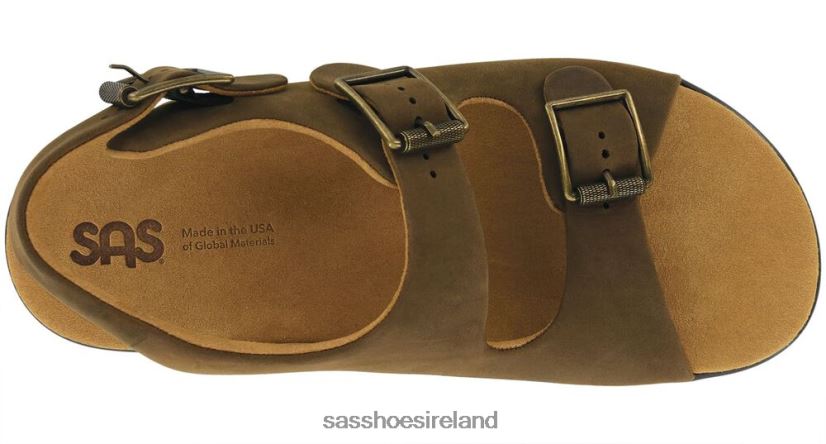 Men SAS Bravo Heel Strap Sandal Versatile X88N24517 Grizzly