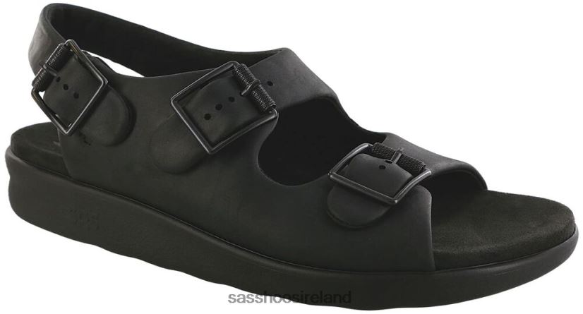 Men SAS Bravo Heel Strap Sandal Versatile X88N24536 Black Bear
