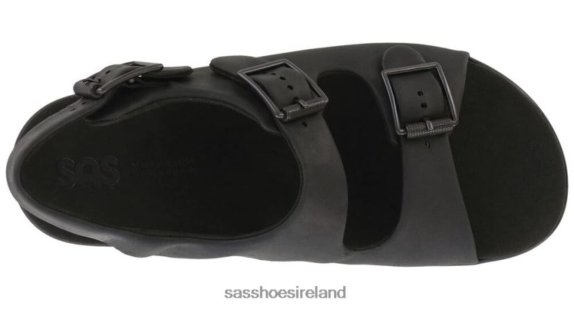 Men SAS Bravo Heel Strap Sandal Versatile X88N24536 Black Bear