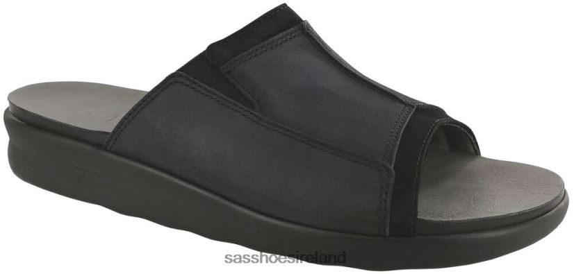 Men SAS Voyage Slide Sandal Versatile X88N24518 Nero