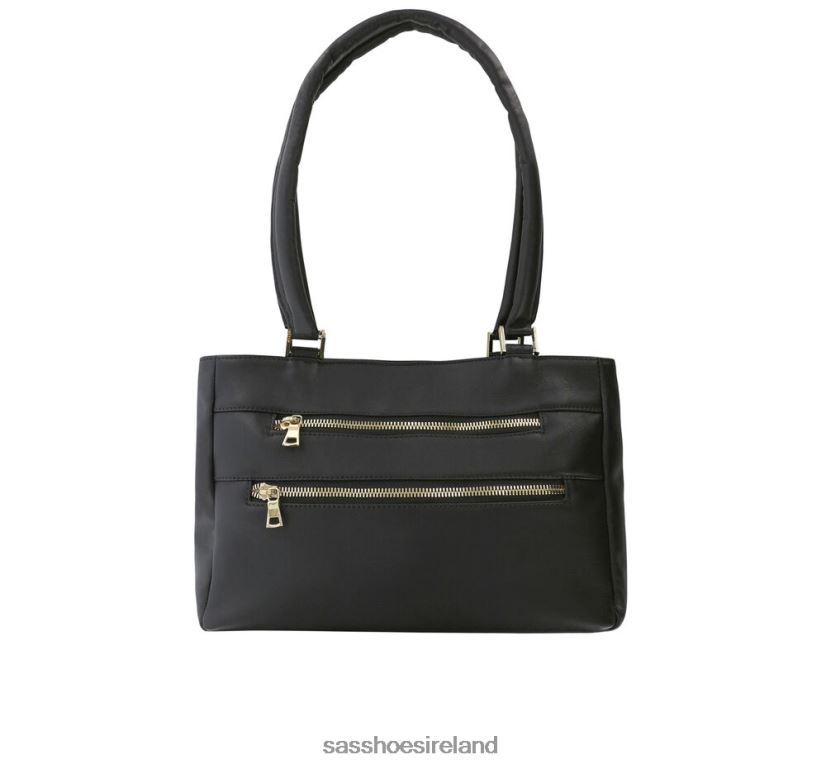 Unisex SAS Diane Shoulder Handbag Inspired X88N24586 Black/Gold