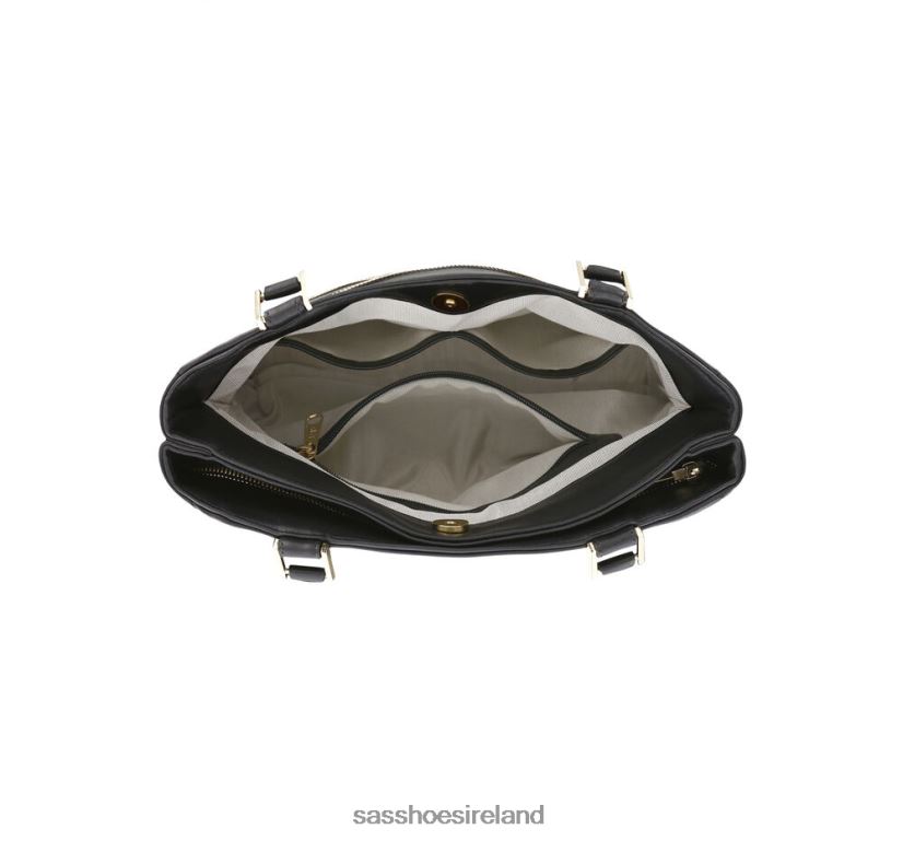 Unisex SAS Diane Shoulder Handbag Inspired X88N24586 Black/Gold