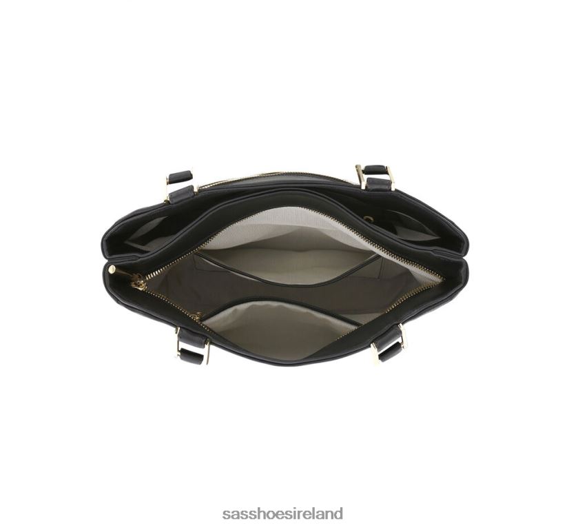 Unisex SAS Diane Shoulder Handbag Inspired X88N24586 Black/Gold