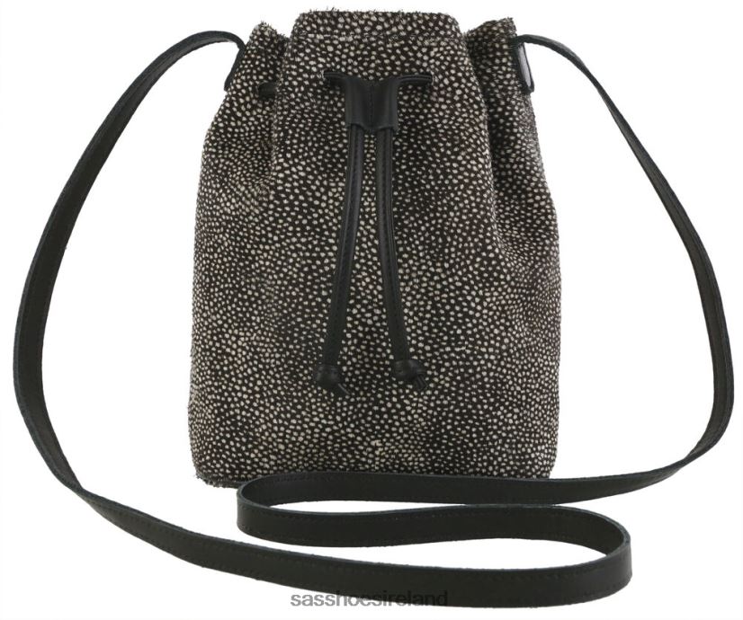 Unisex SAS Gracie II Drawstring Bag Inspired X88N24551 Black Chital