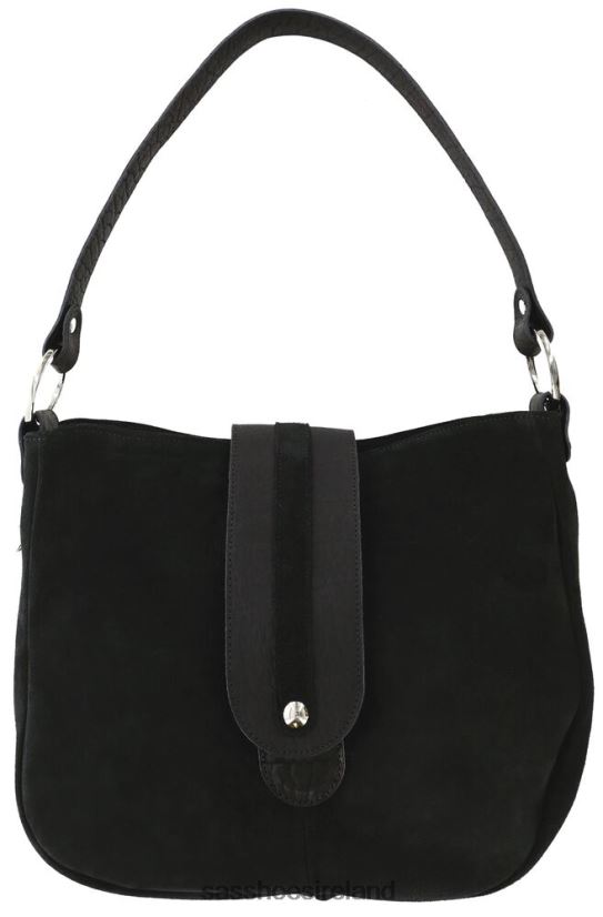 Unisex SAS Marissa Shoulder Handbag Inspired X88N24580 Nero/Bison