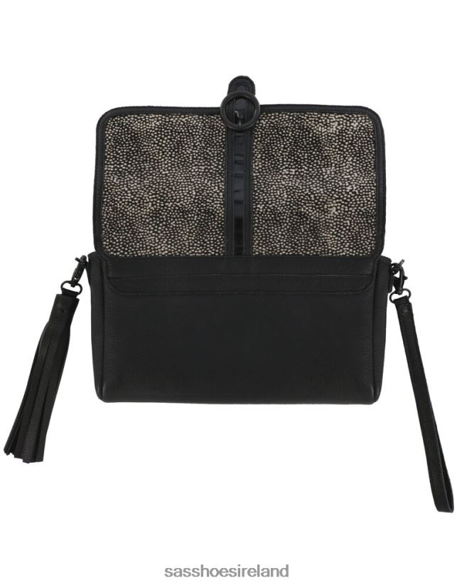 Unisex SAS Seight Clutch Handbag Inspired X88N24549 Black Chital