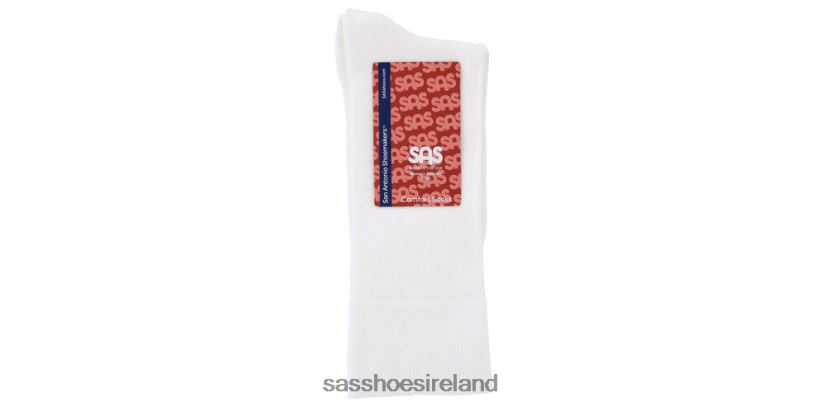 Women SAS Comfort Band Socks Cozy X88N24466 White