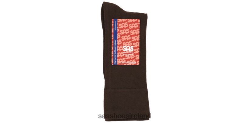 Women SAS Comfort Band Socks Cozy X88N24479 Brown