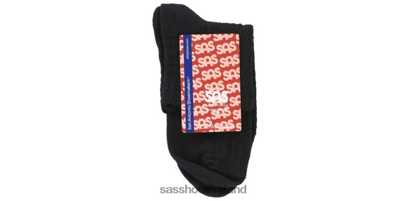 Women SAS Crotchet Net Socks Cozy X88N24497 Black