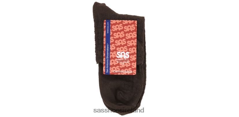 Women SAS Crotchet Net Socks Cozy X88N24499 Brown