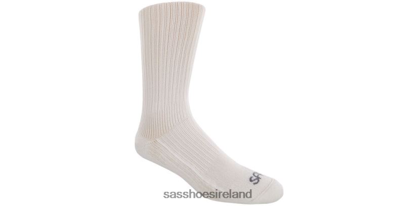 Women SAS Diabetic Crew Socks Cozy X88N24468 White