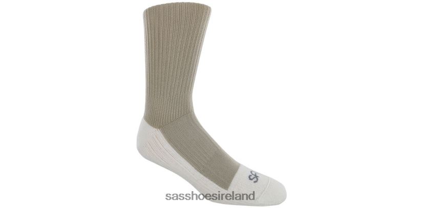 Women SAS Diabetic Crew Socks Cozy X88N24483 Khaki