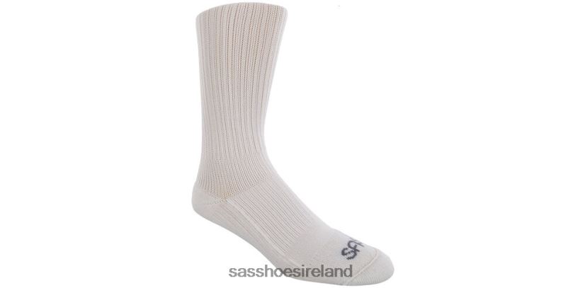 Women SAS Diabetic QTR Crew Socks Cozy X88N24465 White
