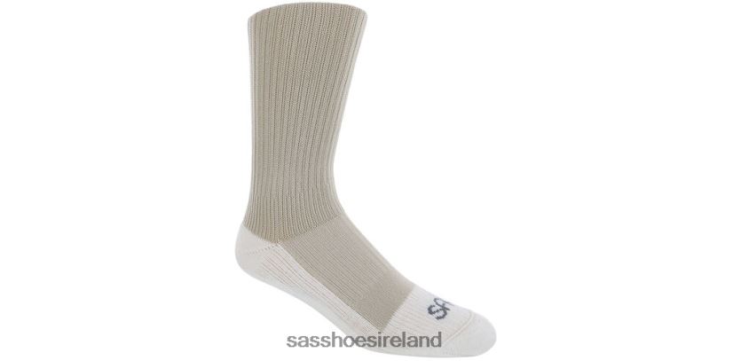 Women SAS Diabetic QTR Crew Socks Cozy X88N24476 Khaki