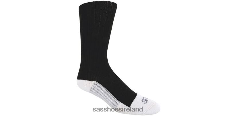 Women SAS Diabetic QTR Crew Socks Cozy X88N24477 Black