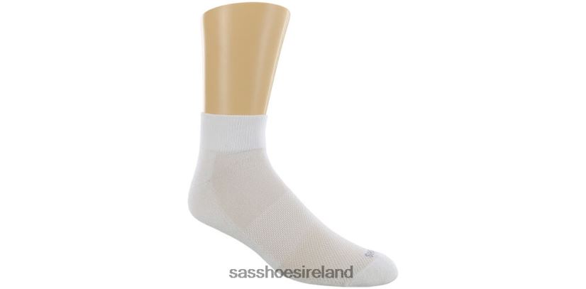 Women SAS QTR Crew Socks Cozy X88N24461 White