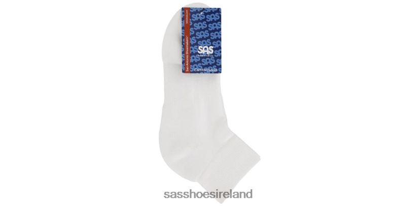 Women SAS QTR Crew Socks Cozy X88N24461 White
