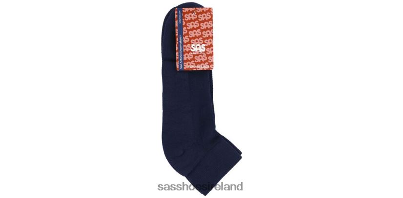 Women SAS QTR Crew Socks Cozy X88N24462 Navy