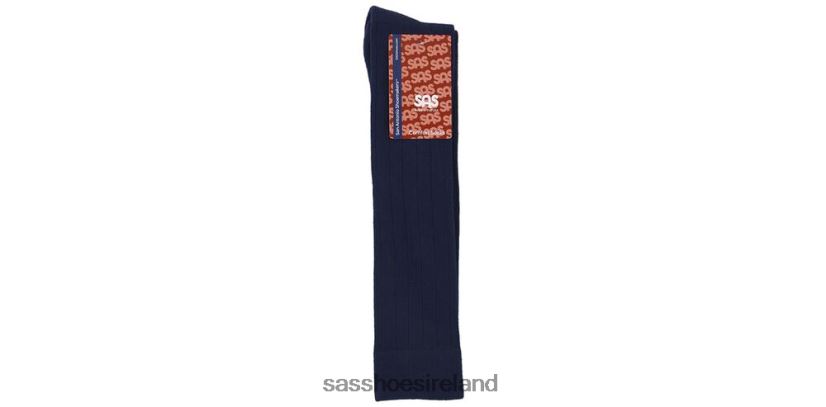 Women SAS Ribbed Knee High Socks Cozy X88N24490 Navy