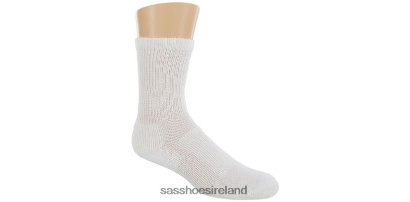 Women SAS Thorlo Crew Socks Cozy X88N24453 White