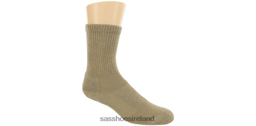 Women SAS Thorlo Crew Socks Cozy X88N24460 Khaki