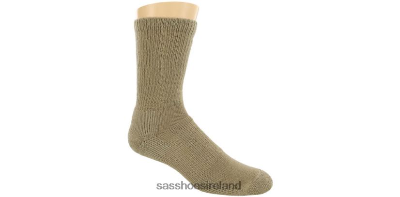 Women SAS Thorlo Crew Socks Cozy X88N24493 Khaki