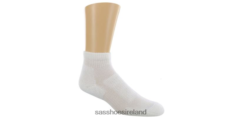 Women SAS Thorlo Mini Crew Socks Cozy X88N24502 White