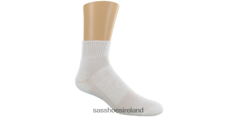 Women SAS Thorlo Mini Crew Socks Cozy X88N24506 White