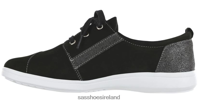 Women SAS Marnie Lace Up Sneaker Energetic X88N24288 Black/Sparkle