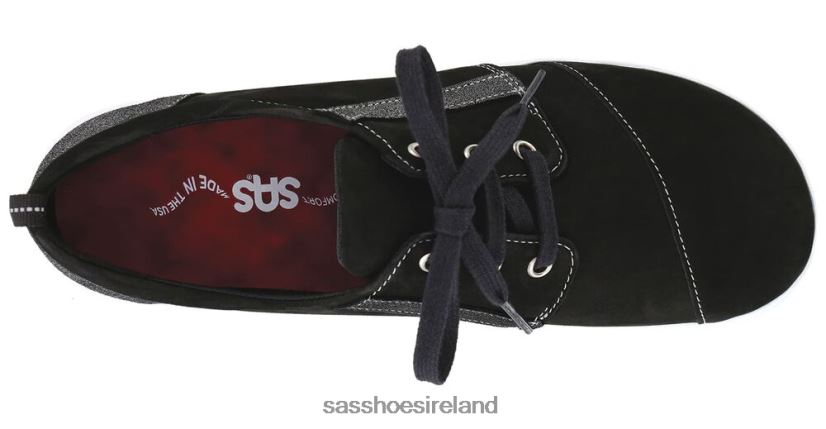 Women SAS Marnie Lace Up Sneaker Energetic X88N24288 Black/Sparkle