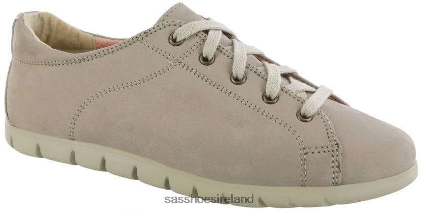 Women SAS Solstice II Lace Up Flat Energetic X88N24421 Desert/Taupe