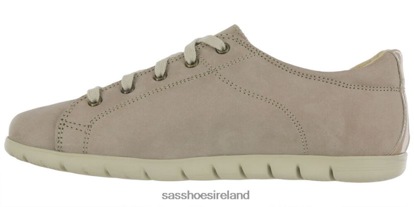 Women SAS Solstice II Lace Up Flat Energetic X88N24421 Desert/Taupe