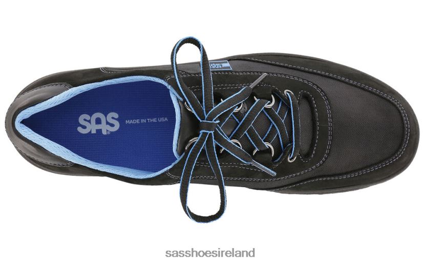 Women SAS Sporty Lace Up Sneaker Energetic X88N24304 Black