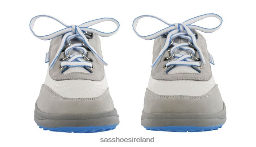 Women SAS Sporty Lace Up Sneaker Energetic X88N24305 Gray/White