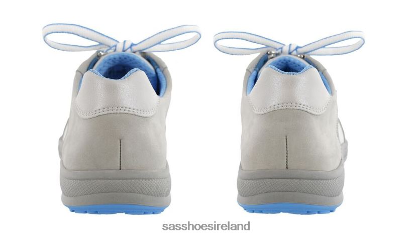 Women SAS Sporty Lace Up Sneaker Energetic X88N24305 Gray/White