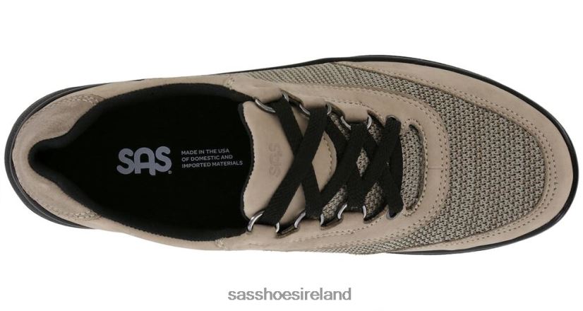 Women SAS Sporty Lux Lace Up Sneaker Energetic X88N2417 Taupe/Stone