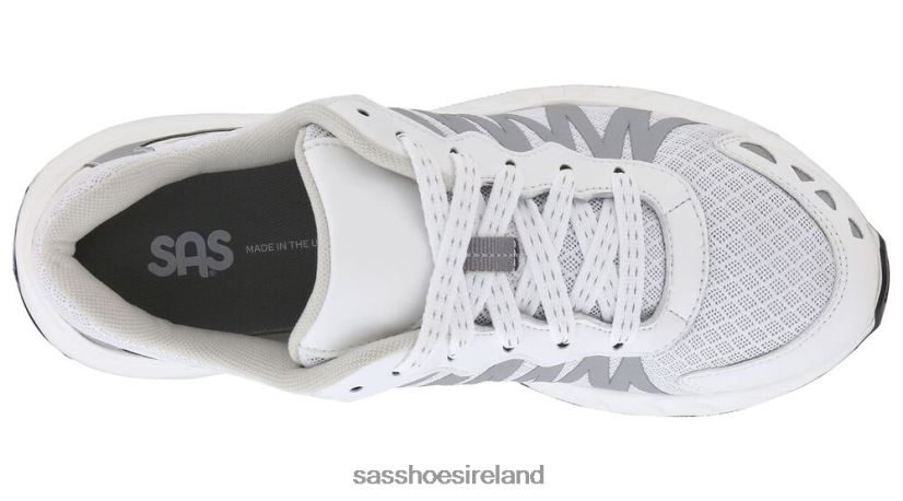 Women SAS Tempo Lace Up Sneaker Energetic X88N24309 White/Silver