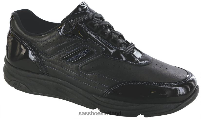 Women SAS Tour Lace Up Sneaker Energetic X88N24282 Black Patent
