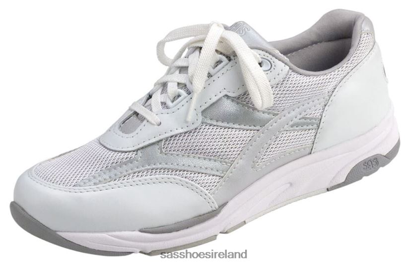 Women SAS Tour Mesh Lace Up Sneaker Energetic X88N24292 Silver